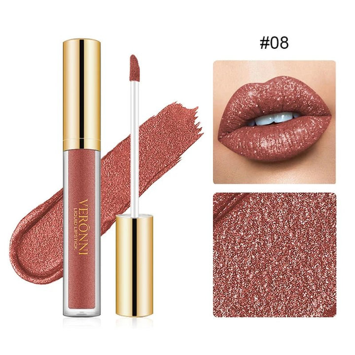 Buy - 15 - Color Shimmering Diamond Liquid Lipsticks - Long - Lasting Waterproof Gloss - Babylon