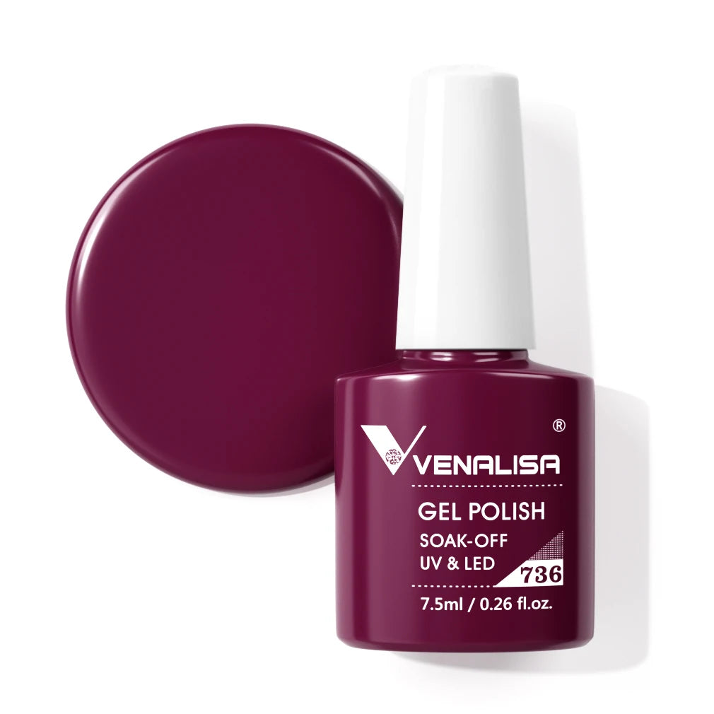 Venalisa VIP4 Soak Off UV LED Nail Gel Polish 7.5ml - Full Coverage, Super Texture - Babylon