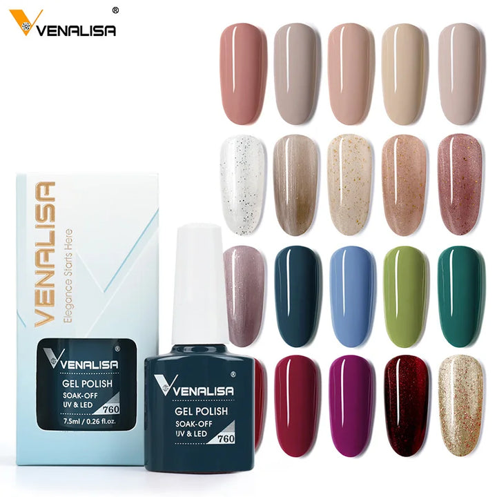 Venalisa VIP4 Soak Off UV LED Nail Gel Polish 7.5ml - Full Coverage, Super Texture - Babylon