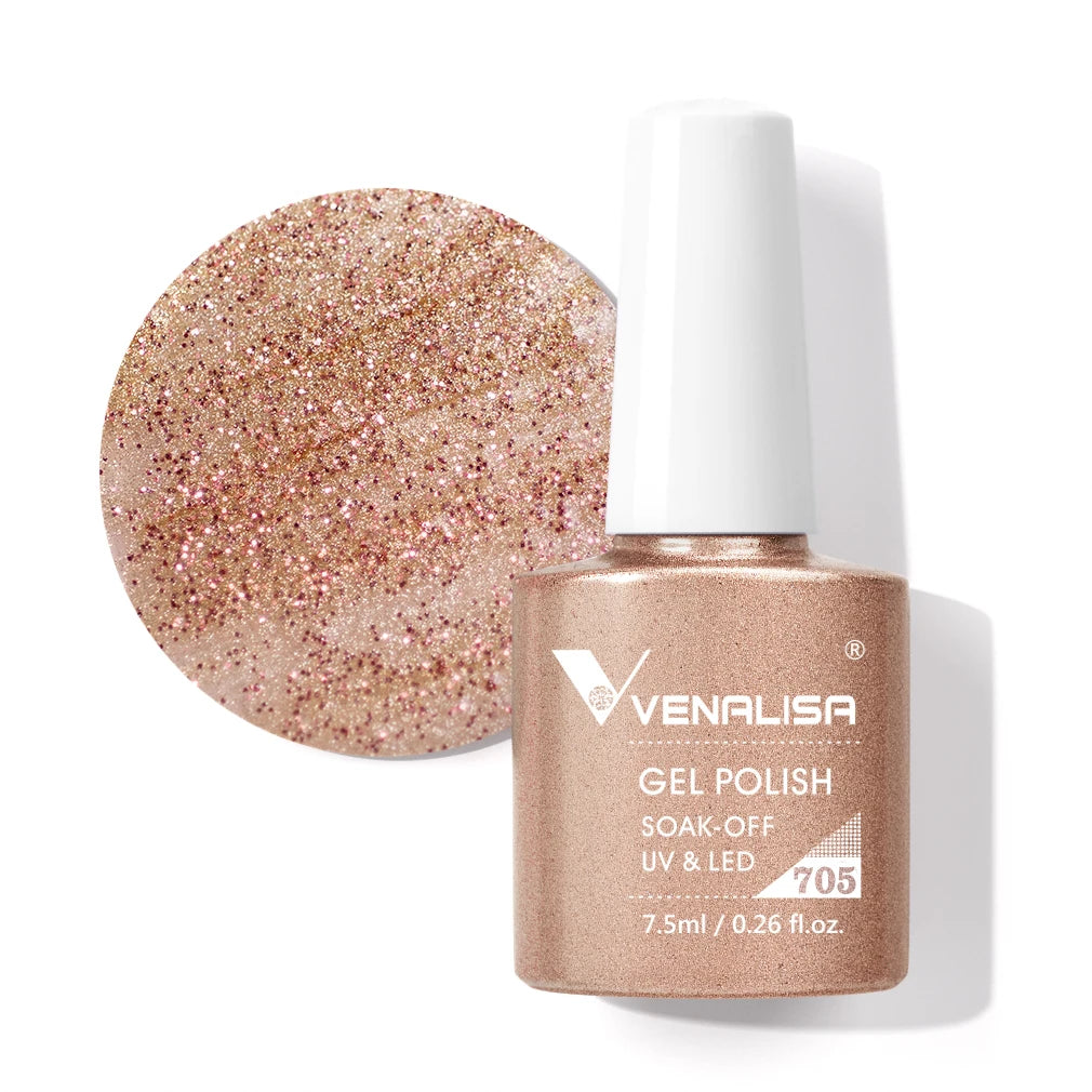 Venalisa VIP4 Soak Off UV LED Nail Gel Polish 7.5ml - Full Coverage, Super Texture - Babylon