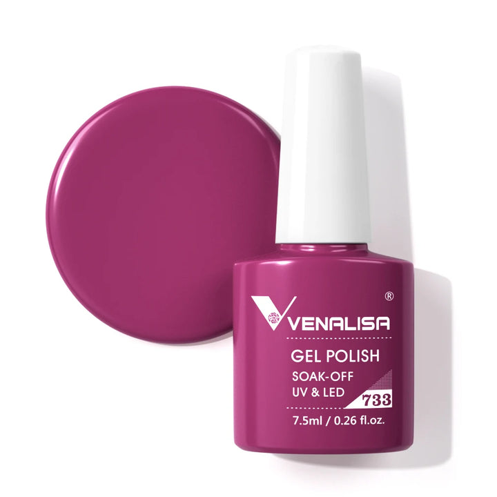 Venalisa VIP4 Soak Off UV LED Nail Gel Polish 7.5ml - Full Coverage, Super Texture - Babylon