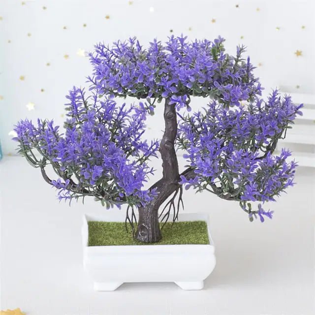 Buy - Artificial Pine Bonsai Tree Small Potted Fake Plant for Home Decor - Babylon