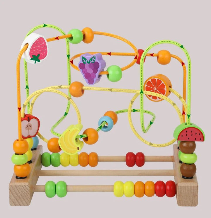 Montessori Wooden Maze Abacus Toy - Educational Learning Puzzle for Kids - Babylon