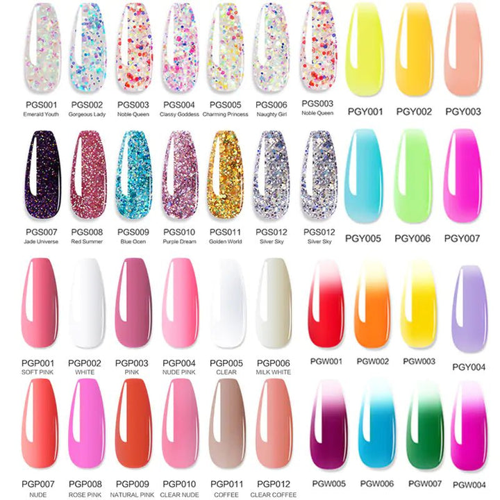 Buy - Poly Acrylic Gel: 15ML UV Gel for Nail Extension - 38 Colors - Babylon