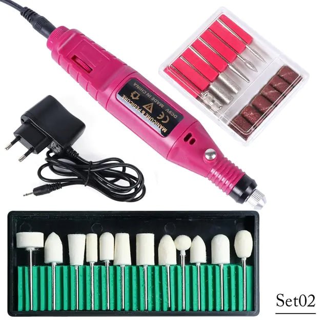 Buy - Rechargeable Electric Nail Drill Sets - Babylon