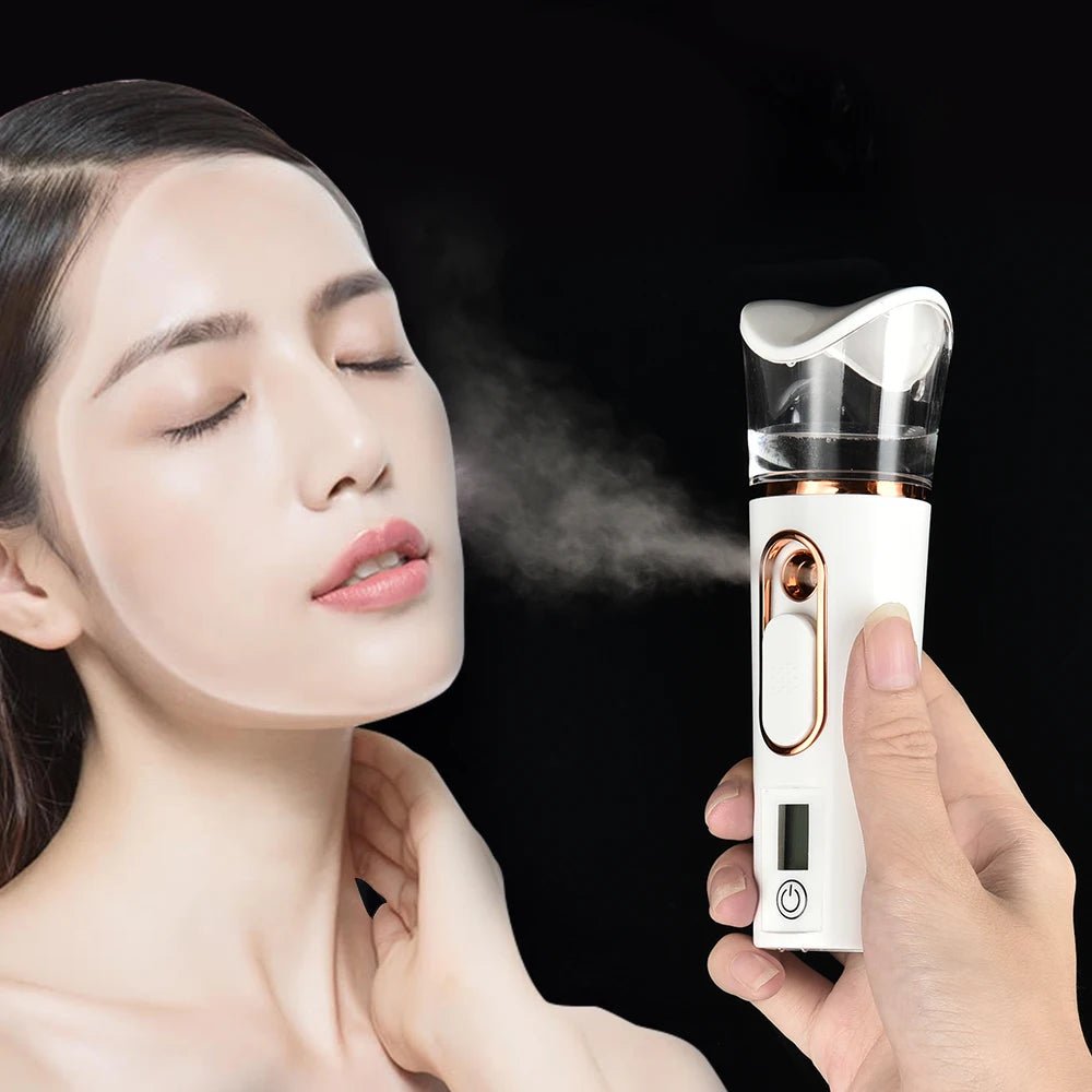 Buy - Rechargeable Nano Mist Facial Sprayer & Skin Tester – Hydrating Face Steamer and Beauty Tool - Babylon