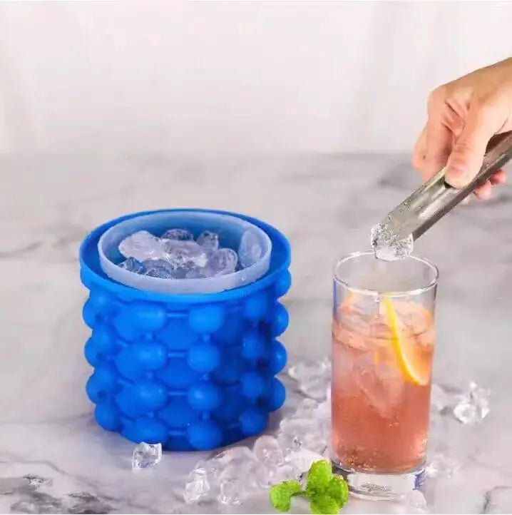 Buy - Silicone Mold Ice Cube Tray Maker Portable Bucket - Babylon