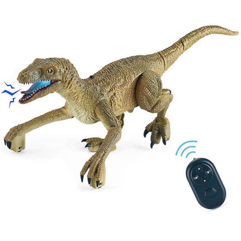 Buy - Ultimate Remote Control Dinosaur - Electric Walking Velociraptor with LED Lights and Roaring Sounds for Kids - Babylon