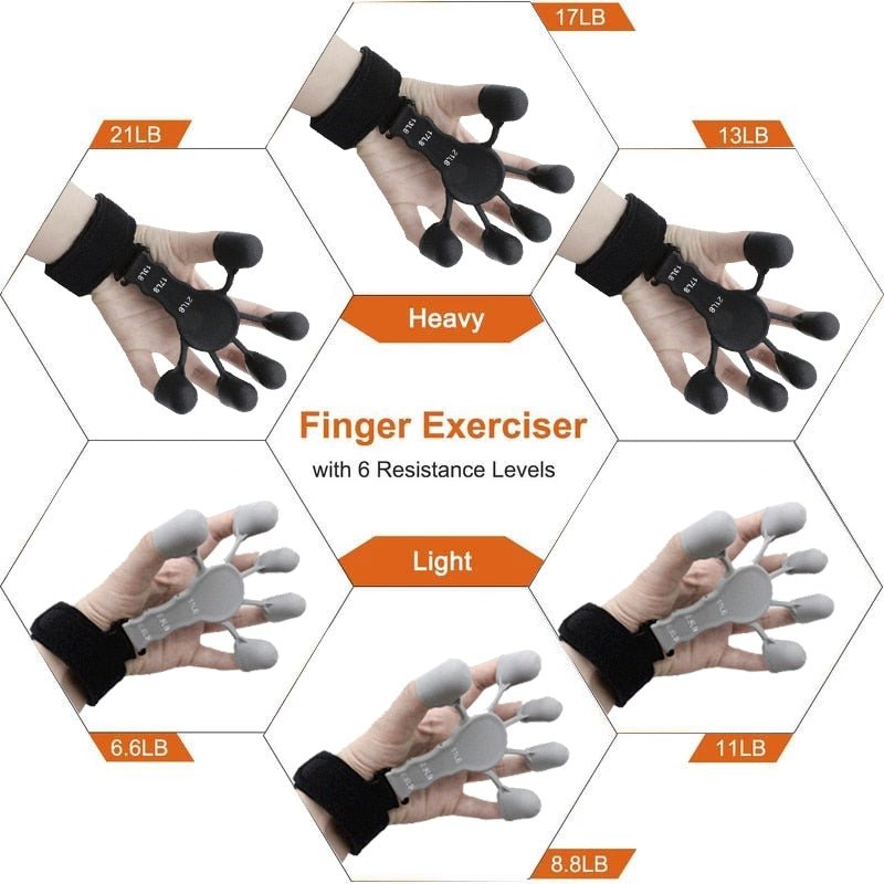 Buy - 6 Resistant Strength Finger Gripper Exerciser - Babylon